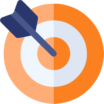 Orange white arrow Icon